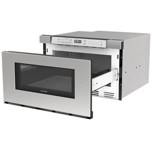 Sharp 24 in. 1.2 cu. ft. 950W Drawer Microwave with Sensor Cooking - Stainless Steel, , hires