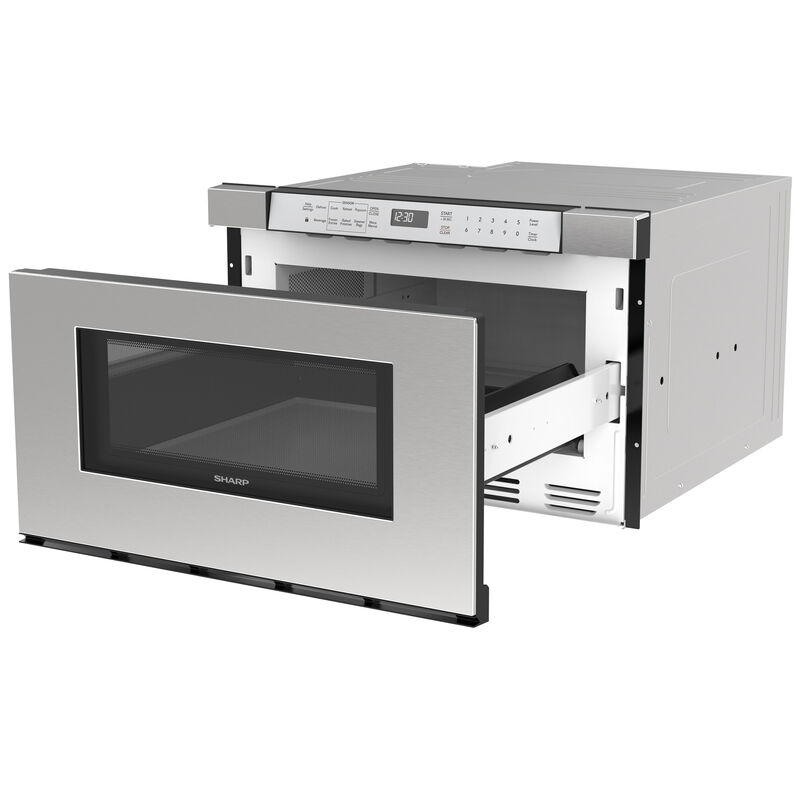 Sharp 24 in. 1.2 cu. ft. 950W Drawer Microwave with Sensor Cooking - Stainless Steel, , hires