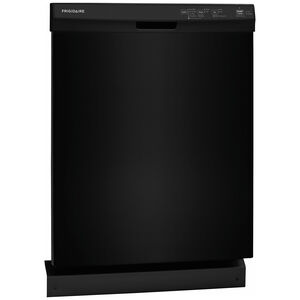 Frigidaire 24 in. Built-In Dishwasher with Front Control, 54 dBA Sound Level, 14 Place Settings, 4 Wash Cycles & Sanitize Cycle - Black, Black, hires