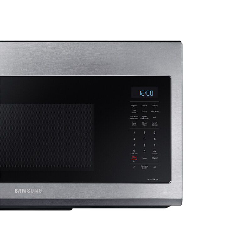 Samsung 30 in. 1.7 cu. ft. 950W Smart Over-the-Range Microwave with 300 CFM & Convection Cooking - Stainless Steel, Stainless Steel, hires
