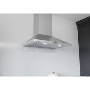 Zephyr 42 in. Smart Convertible Chimney Style Range Hood with 700 CFM, 6 Fan Speeds & 2 LED Lights - Stainless Steel, , hires