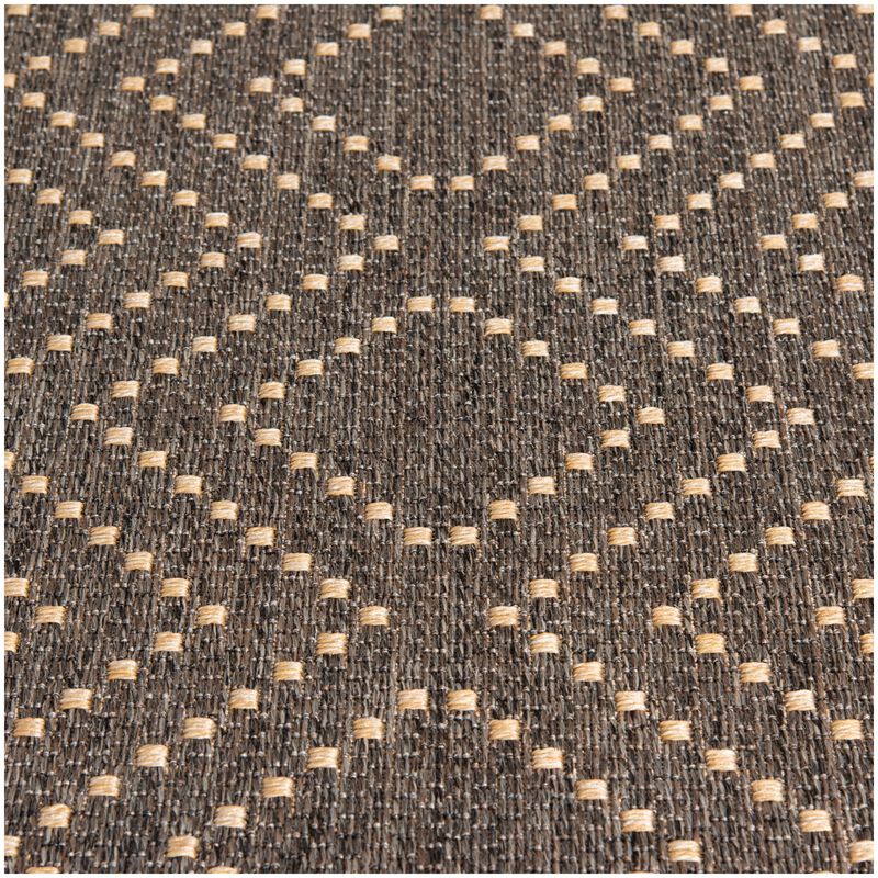 Natco Santorini Collection Outdoor Area Rug Sidra 7'10"x9'10" - Pebble/Natural, , hires