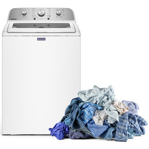 Maytag 27 in. 4.7 cu. ft. Top Load Washer with Agitator - White, , hires
