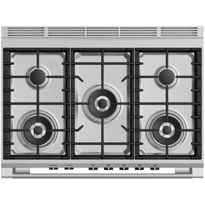 Fisher & Paykel Series 7 36 in. 4.9 cu. ft. Standard Convection Gas Range with 5 Sealed Burners - Red, , hires