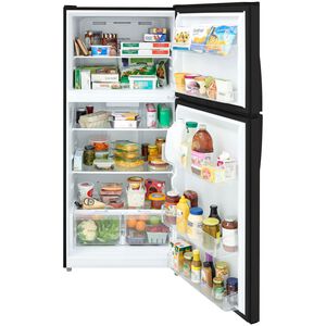 Frigidaire 30 in. 21.6 cu. ft. Garage-Ready Top Freezer Refrigerator - Black, , hires
