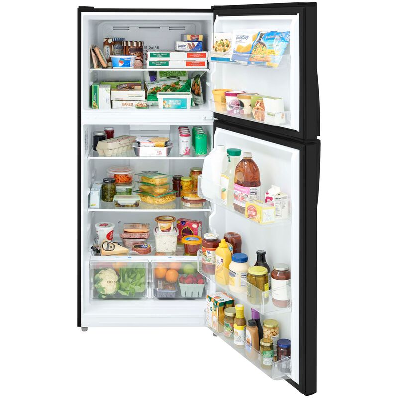 Frigidaire 30 in. 21.6 cu. ft. Garage-Ready Top Freezer Refrigerator - Black, , hires