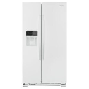 Amana 36 in. 24.6 cu. ft. Side-by-Side Refrigerator With External Ice & Water Dispenser - White, White, hires