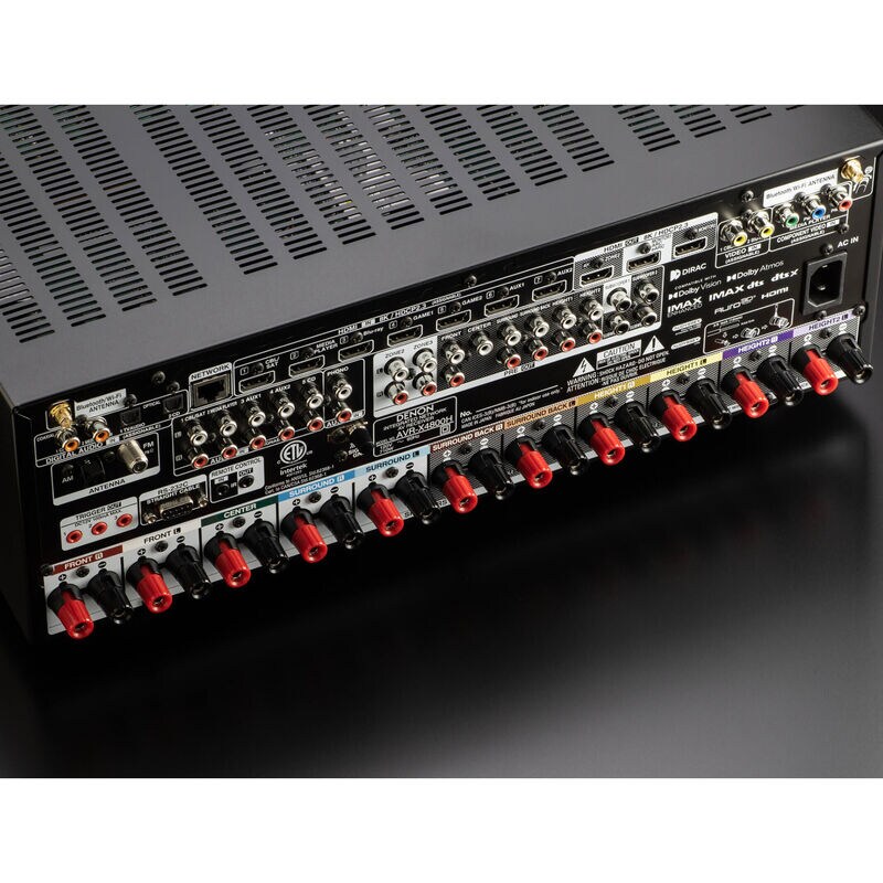 Denon 9.4 Ch. 125W 8K AV Receiver with Built-in HEOS - Black, , hires