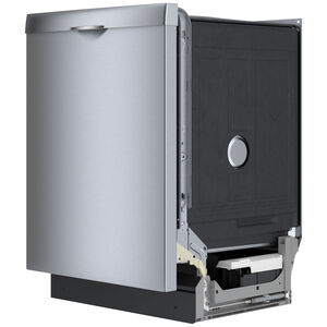 Bosch 300 Series 24 in. Top Control Smart Dishwasher with 46 dBa Sound Level, 3rd-Rack, PureDry & Pocket - Stainless Steel, Stainless Steel, hires