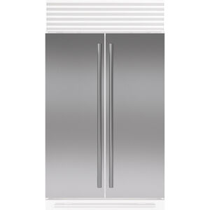 Sub-Zero 48 in. Flush Inset Door Panel with Tubular Handle - Stainless Steel, , hires