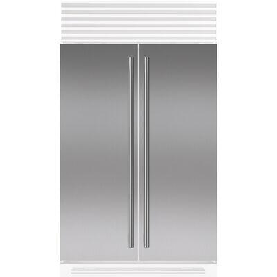 Sub-Zero 48 in. Flush Inset Door Panel with Tubular Handle - Stainless Steel | 9037594