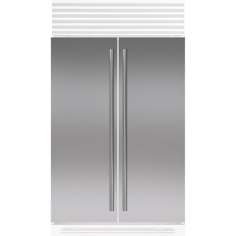 Sub-Zero Classic Series 48 in. French Door Flush Inset Stainless Steel Door Panel with Tubular Handle (Must Order Quantity 2), , hires