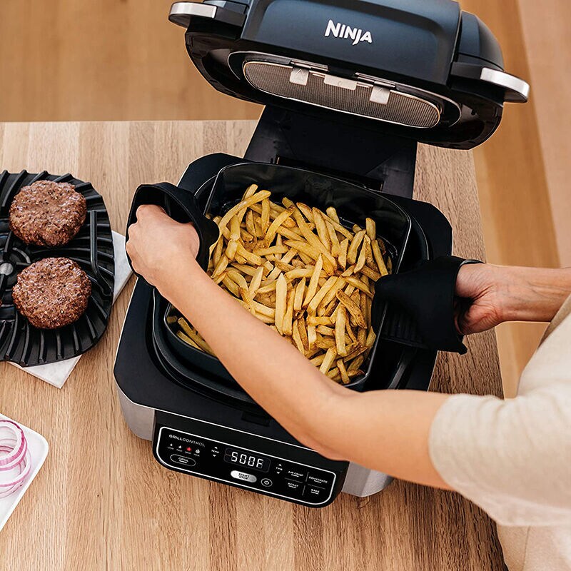 Ninja Foodi 5in1 Indoor Electric Grill with 4qt. Air Fryer P.C