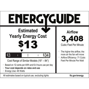 Hunter Aerodyne 52 in. WiFi Ceiling Fan with LED Light Kit and Remote - Black, Black, hires
