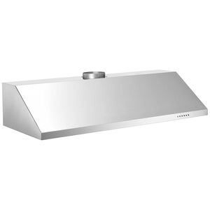 Bertazzoni Professional Series 48 in. Canopy Pro Style Style Range Hood with 3 Speed Settings, 600 CFM & 2 LED Light - Stainless Steel, , hires