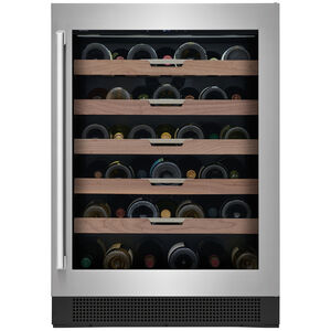 Electrolux 24 in. Freestanding Wine Cooler with Wood Racks, Single Temperature Zone & 41 Bottle Capacity - Stainless Steel, , hires