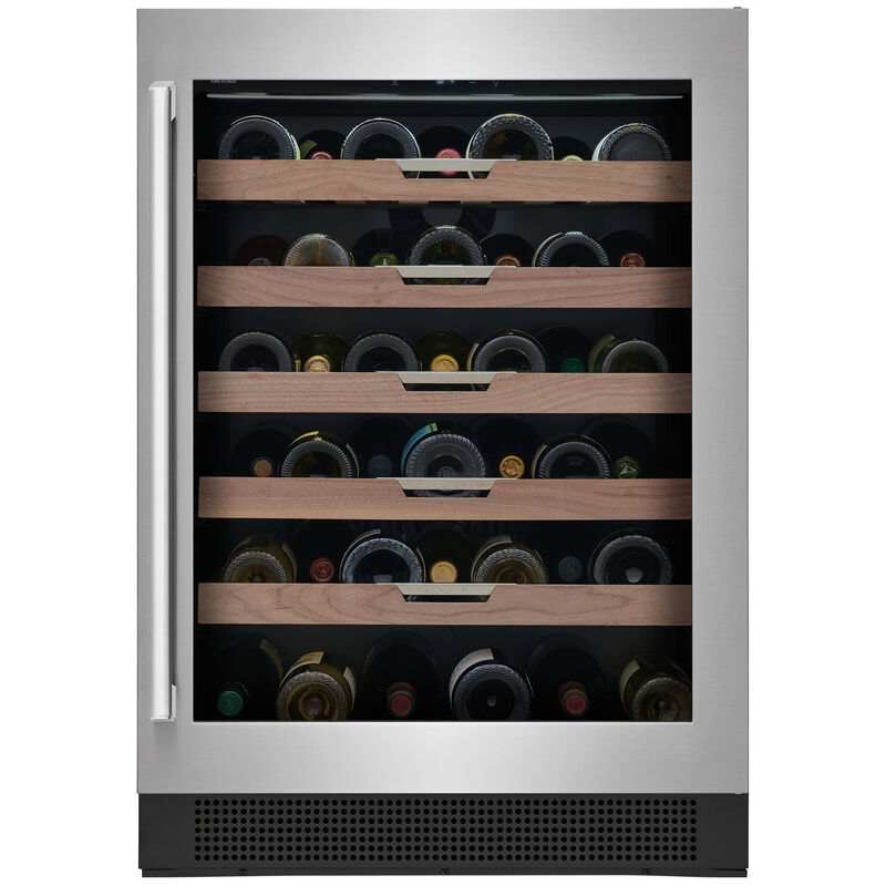 Electrolux 24 in. Freestanding Wine Cooler with Wood Racks, Single Temperature Zone & 41 Bottle Capacity - Stainless Steel, , hires