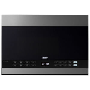 Summit 24 in. 1.4 cu.ft Over-the-Range Microwave with 10 Power Levels & Sensor Cooking Controls - Stainless Steel, , hires