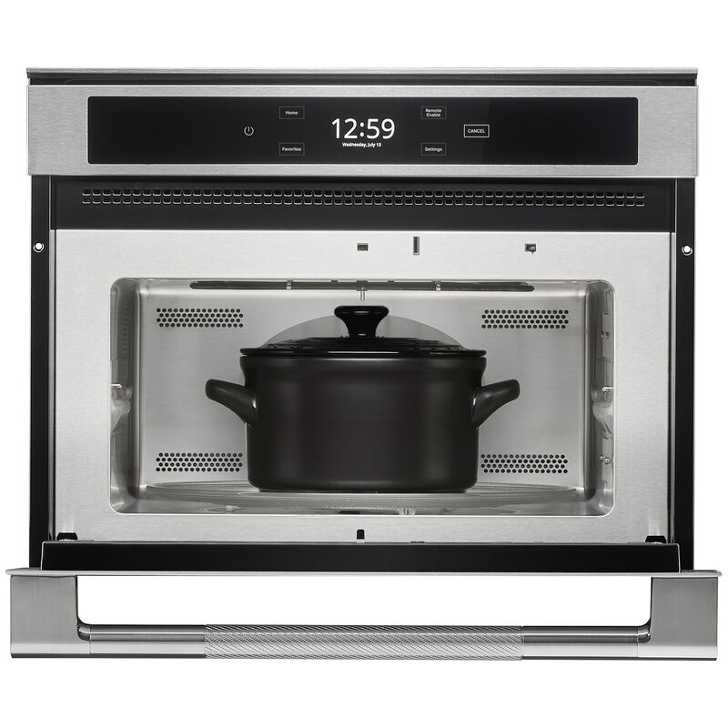 JennAir Rise 24 in. 1.4 cu. ft. Smart Speed Electric Single Wall Oven with True European Convection & Sensor Cooking - Stainless Steel, , hires