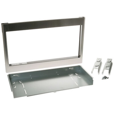 GE 27 in. Trim Kit for Built-In Microwaves - Stainless Steel | JX827SFSS
