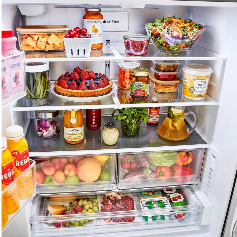 LG 36 in. 31.7 cu. ft. Smart French Door Refrigerator with Internal Water Dispenser - PrintProof Stainless Steel, , hires