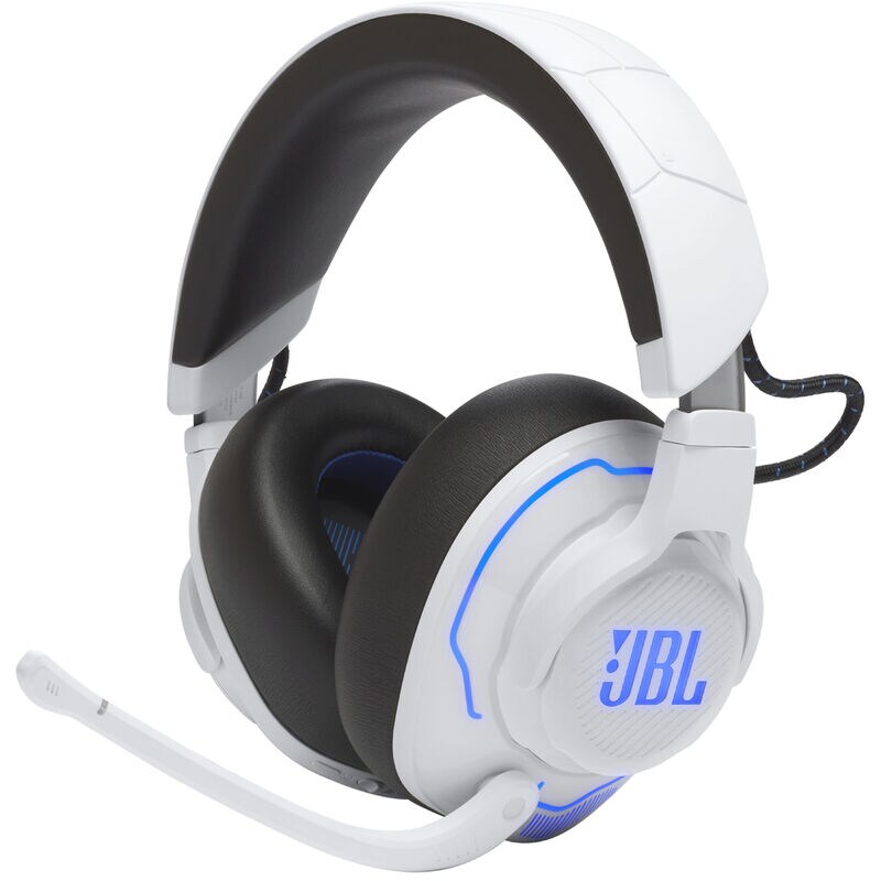 JBL Quantum 910P Wireless Over-Ear Gaming Headset with Head Tracking-Enhanced, Active Noise Cancelling & Bluetooth - White, , hires