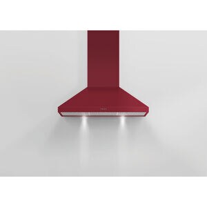 Fisher & Paykel Series 7 36 in. Convertible Chimney Style Range Hood with 600 CFM, 3 Fan Speeds & 2 LED Lights - Red, , hires