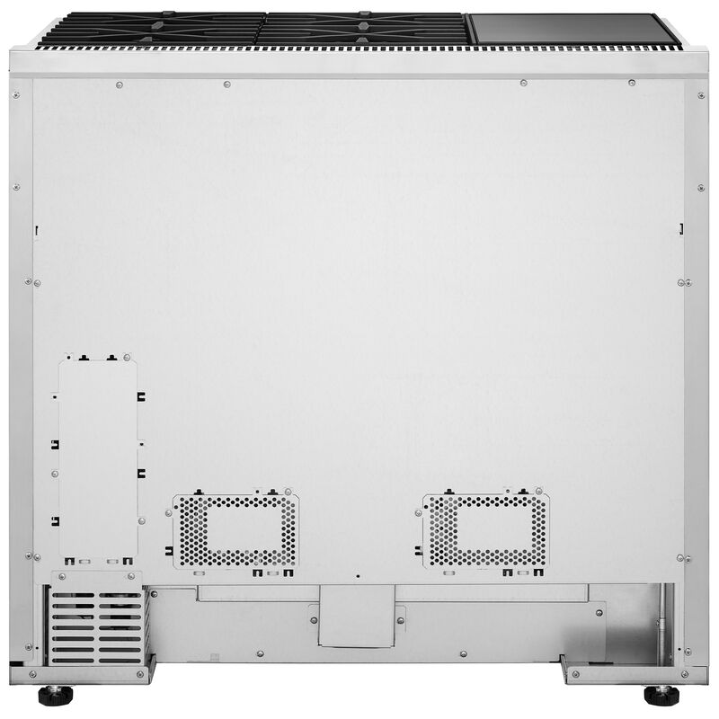 Signature Kitchen Suite 36 in. 6.3 cu. ft. Smart Standard Convection Steam Dual Fuel Range with 4 Sealed Burners - Stainless Steel, , hires