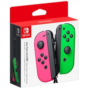 Joy-Con (L/R) - Neon Pink/Neon Green Wireless Controller for Nintendo Switch, Neon Pink & Neon Green, hires