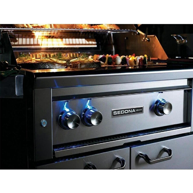 Sedona by Lynx 42 in. 3-Burner Built-In Liquid Propane Gas Grill with Rotisserie & Sear Burner - Stainless Steel, , hires