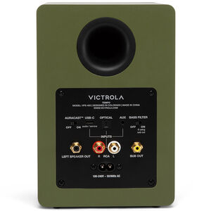 Victrola Tempo Bluetooth Bookshelf Speakers - Green, , hires