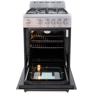 Avanti 20 in. 2.1 cu. ft. Gas Range with 4 Sealed Burners - Stainless Steel, , hires