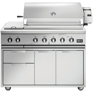 DCS Series 7 48 in. 3-Burner Built-In Natural Gas Grill with Side Burner, Rotisserie & Smoke Box - Stainless Steel, , hires