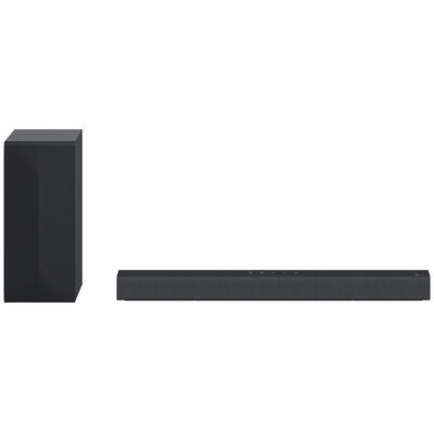 LG - 2.1ch DTS Virtual:X Soundbar with Wireless Subwoofer - Black | S40Q