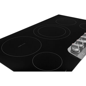 Frigidaire Gallery 36 in. 5-Burner Electric Cooktop with Simmer Burner & Power Burner - Black Stainless Steel, , hires