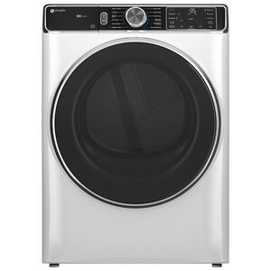 GE Profile 28 in. 7.8 cu. ft. Smart Stackable Gas Dryer with Sensor Dry, Sanitize & Steam Cycle - White, White, hires