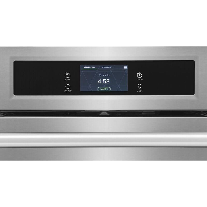 Frigidaire Professional 30 in. 10.6 cu. ft. Smart Top Control Steam Electric Double Wall Oven with True European Convection - Stainless Steel, , hires