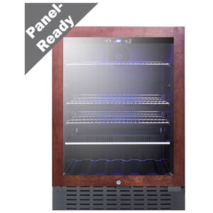 Summit Commercial 24 in. Built-In/Freestanding 4.2 cu. ft. Compact Beverage Center with Adjustable Shelves & Digital Control - Custom Panel Ready, , hires