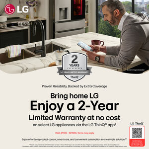 LG 33 in. 20.8 cu. ft. Smart Counter Depth French Door Refrigerator with Ice Maker - PrintProof Stainless Steel, , hires