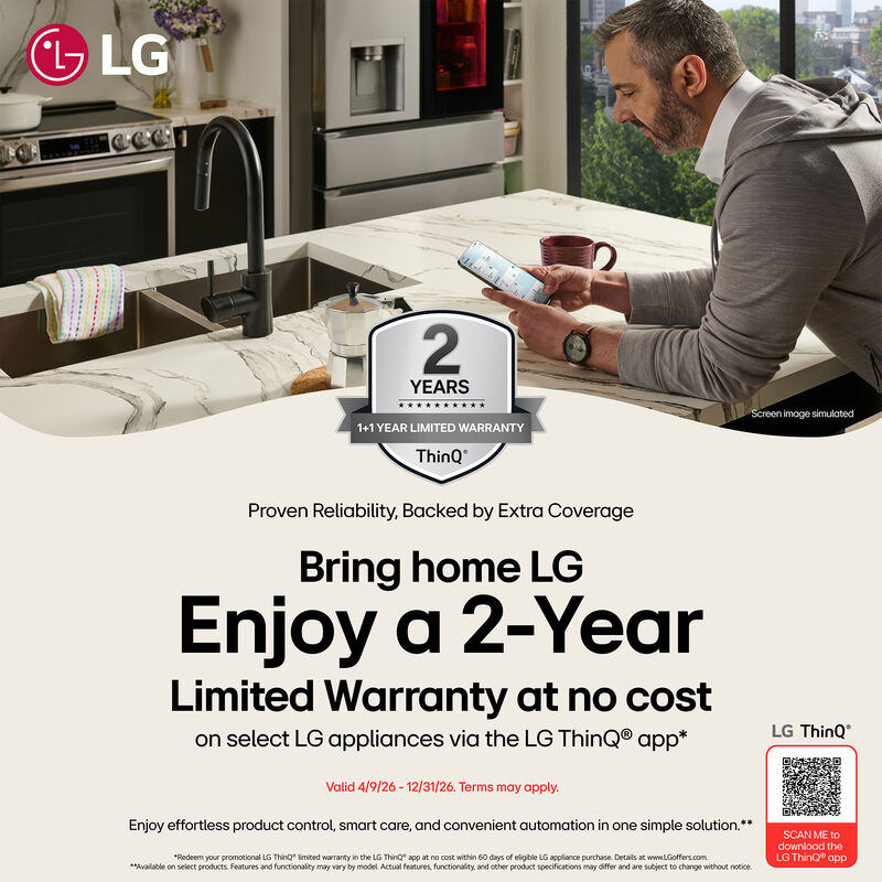 LG 33 in. 20.8 cu. ft. Smart Counter Depth French Door Refrigerator with Ice Maker - PrintProof Stainless Steel, , hires