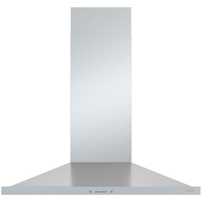 Zephyr Anzio Series 30 in. Chimney Style Range Hood with 5 Speeds, 600 CFM, Convertible Venting & 2 LED Lights - Stainless Steel | ZAN-E30DS