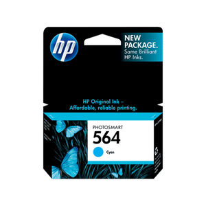 HP Photosmart 564 Series Cyan Original Printer Ink Cartridge, , hires