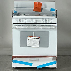 Hotpoint 30 in. 4.8 cu. ft. Gas Range with 4 Sealed Burners - White (Open Box Good Condition), , hires