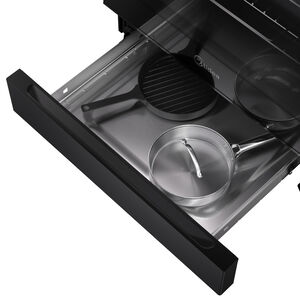 Midea 30 in. 6.3 cu. ft. Electric Range with Radiant Burners - Black, Black, hires