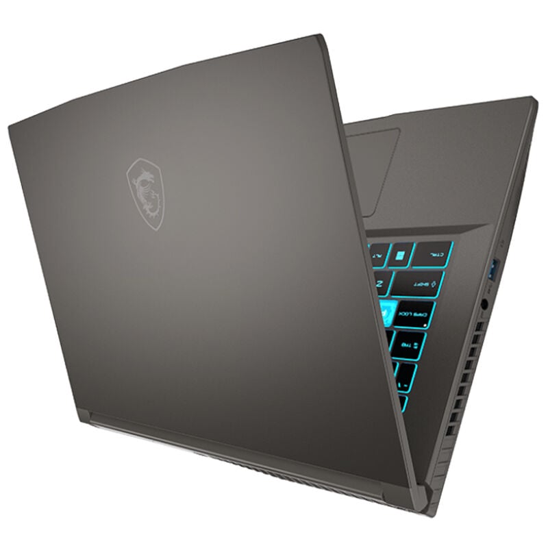 MSI Thin 15 16 in. Notebook with Intel Core i7-13620H, 13 Gen, 2.4 GHz, 10-Core CPU, NVIDIA GeForce RTX 4050, 6GB VRAM GPU, 16GB RAM, 1TB SSD & Windows 11 Home - Black, , hires