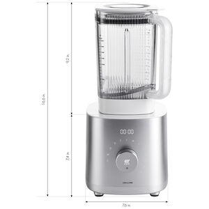 Zwilling Enfinigy 64 Oz. 12-Speed Countertop Blender with Plastic Jar - Silver, , hires