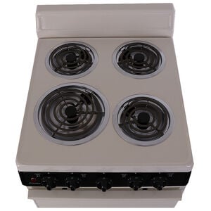 Premier 20 in. 2.4 cu. ft. Electric Range with Coil Burners - Bisque, Bisque, hires