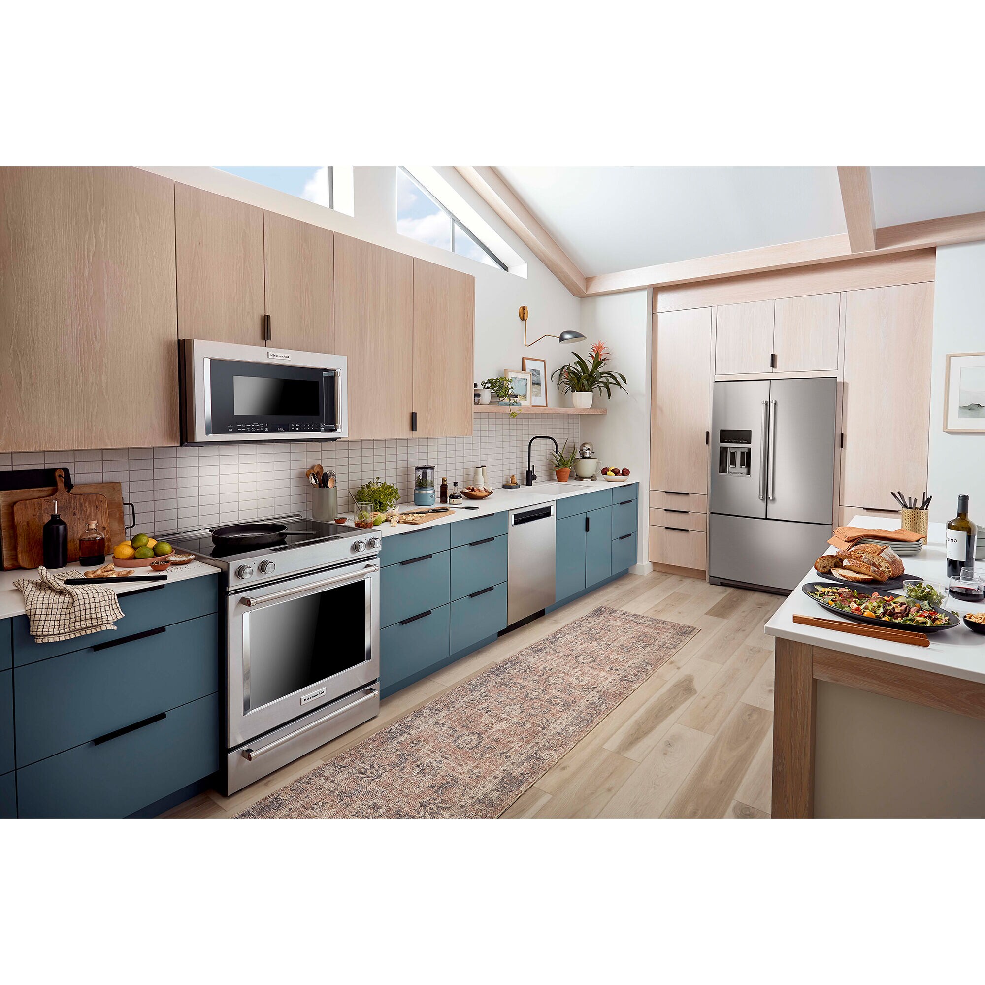 KitchenAid 36 in. 27.0 cu. ft. French Door Refrigerator with External Ice Water Dispenser Stainless Steel with PrintShield Finish P.C. Richard Son