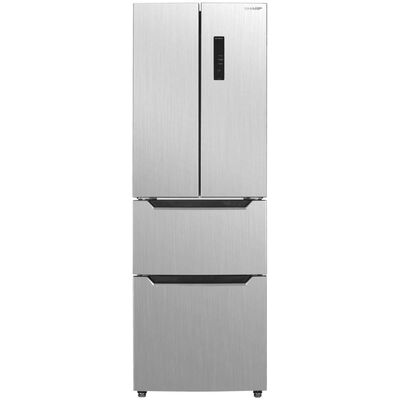 Sharp 24 in. 11.3 cu. ft. Counter Depth Garage-Ready 4-Door French Door Refrigerator - Stainless Steel | SJG1166SNS