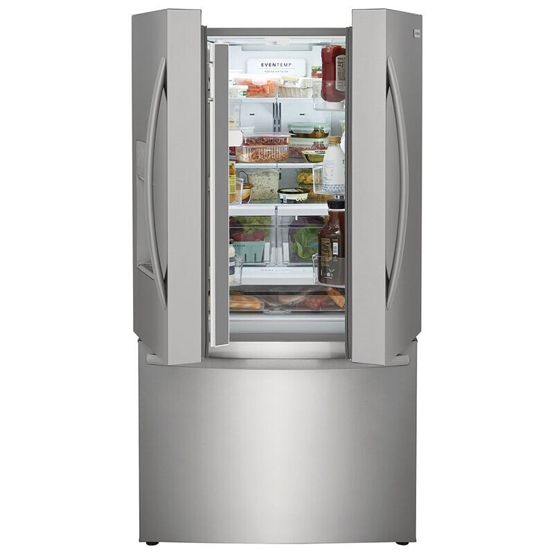 Frigidaire 36 in. 27.8 cu. ft. French Door Refrigerator with Ice & Water Dispenser - Stainless Steel, Stainless Steel, hires